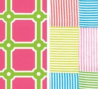 Caspari Hankies Pocket or Purse Tissue Packets (6 Pack, Soho Pink & Prep)