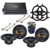 Compatible with Toyota Highlander 2006-2007 OEM Speaker Upgrade Harmony (2) R65 & CXA300.4 Amp (Renewed)