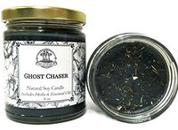 Art of the Root Ghost Chaser 8 oz Soy Herbal Spell Candle for Witchcraft, Curses, Spirits, Hauntings & Negativity Hoodoo Wiccan Pagan Voodoo Magick