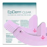 Epi-Derm Mastopexy-Left/Right, (5 Pair) (Clear) Silicone Scar Sheets from Biodermis