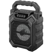 iLive ISB199B Wireless Tailgate Party Speaker, with LED Light Effects and Built-in Rechargeable Battery, Black