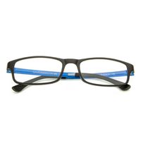 Cyxus Blue Light Blocking Glasses for Computer Use, Anti Eyestrain Lens TR90 Frame Eyeglasses, Black, Men/Women (8327T61,Black Leg)