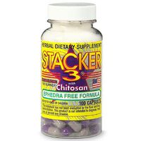 Stacker 3 Ephedra-Free Formula with Chitosan, Capsules 100 ea