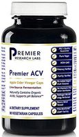 Premier ACV 90 Caps/Bottle Apple Cider Vinegar - Live Source - Support PH Balance (1) Research Labs (1)
