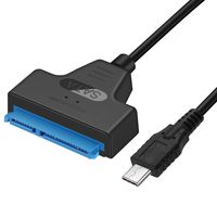 EYOOLD USB C to SATA Adapter - for 2.5 " SATA Drives - UASP - External Hard Drive Cable - USB Type C to SATA Adapter