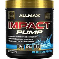 ALLMAX Nutrition Impact Pump, Blue Raspberry, 12.7 oz (360 g)