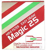 Magic 25 Travel Pack, Disposable Cigarette Filter Tip, Reduce Tar Nicotine, 10ct