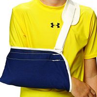 OTC KidsLine Arm Sling, Shoulder Cradle Style Support, Navy, Youth