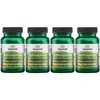 Swanson Sulforaphane from Broccoli 400 mcg 60 Veg Capsules 4 Pack
