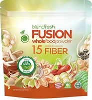Super Seed & Sprout Whole Food Fiber. 15 Different Sources of Fiber. Regulates Bowel Movements, Gives Feeling of Fullness. 7.5 Grams Per Serving. by Blendfresh.