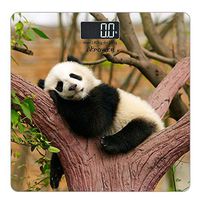 AKPOWER High Precision Digital Body Bathroom Weight Scale with Step-On Technology, Ultra Wide Heavy-Duty Platform with Panda Design