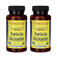 Swanson Vegetarian Glucosamine - Shellfish Free 500 Milligrams 90 Veg Capsules (2 Pack)
