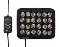 Renu Far Infrared Natural Jade and Tourmaline Healing Pad for Pain Relief Mini Square (10"X8") with Smart Controller Memory Function Auto Shut Off Timing Setting Travel Bag Included