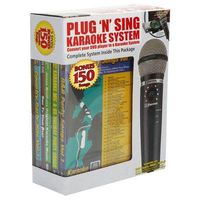 Emerson Plug 'N' Play Karaoke Microphone System with 150-Song DVD (MM221)