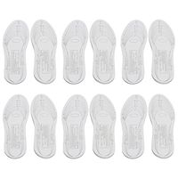 Forfar 6 Pairs Anti Arthritis Memory Foam Comfortable Shoe Foot Pad Insole Arch Support Pain Relief Men Women