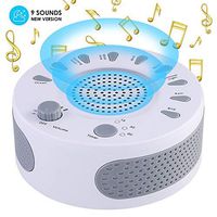 White Noise Machine for Sleeping, Sleep Therapy Sound Machine with 9 Plant Soothing Sound, Portable Sleep Therapy for Home, Office, Baby and Travel, USB or Battery Powered