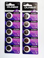 DUNBA CR1632 DL1632 ECR1632 GPCR1632 Button Battery（10 Pack）