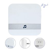 JXWWN Video Doorbell [Upgrade] Wireless Doorbell Camera IP5 Waterproof HD WiFi Security Camera Real-Time Video for iOS&Android Phone, Night Light,Doorbellchime