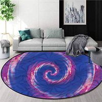 RUGSMAT Spires Round Kids Rugs,Ombre Bohemian Batik Pattern Floor Seat Pad Home Decorative Indoor Round-51