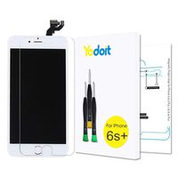 Yodoit for iPhone 6s Plus Screen Replacement Touch LCD Display Digitizer Glass Full Assembly Camera Home Button Proximity Sensor Earpiece Speaker + Tool 5.5 inches (White)
