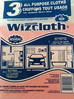 Wizcloth 1 x pack of 3 pieces Cleaning Cloths, (colors may vary)