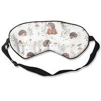 Silk Sleeping Mask Eye Hedgehog Fun Lightweight Soft Adjustable Strap Blindfold For Night's Sleep Nap Travel Eyeshade Men And Women