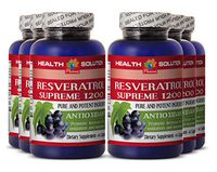 Resveratrol Magnesium - RESVERATROL Supreme 1200MG - Produce Weight Loss (6 Bottles)