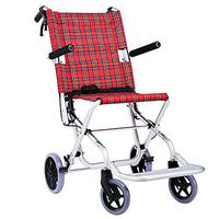 FLYSXP Wheelchair Portable Travel Chair Aluminum Alloy Elderly Disabled Aircraft Travel Trolley Light Transport Folding Self-propelled Wheelchair