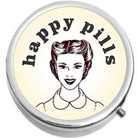 Happy Pills Medical Pill Box Medicine Pill Box