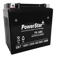 PowerStar 14-BS Battery for Honda 750cc VT750C Shadow (1998-2000)