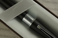 Cross Executive Companion Limited Series Beverley Satin Matte Black, Extremely Polished Appointment and Cross Signature Pronounced Chrome Center Band, Ballpoint Pen