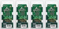 Glade Wax Melts Air Freshener - Holiday Collection 2018 - Enchanted Evergreens - Net Wt. 2.3 OZ (66 g) Per Package - Pack of 4 Packages