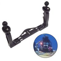 FOONEE Camera Tray, Aluminum Underwater Tray, Video Stabilizer Tray, for GoPro/Phone/Video/Strobe Light, Light Weight & Durable, with 2 Ball Bracket(Black)