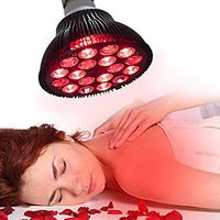 Enwepoeo Red Light Therapy Lamp, 36W 18 LED Infrared Light Therapy Device, 660nm Red and 850nm Near Infrared Combo Red Light Bulb for Skin and Pain Relief,36W