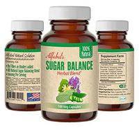 All Natural Sugar Balance - 100 Veg Caps - 17 Super Herbs - Healthy Glucose Levels - Bitter Melon, Huereque, Cactus (Nopal), Alfalfa, Fenugreek, Copalquin, Linden Star, Billberry Fruit, Uva Ursi