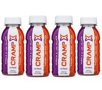 CrampX Muscle Cramp Relief Drink | Proven to Prevent and Treat Muscle Cramps in Seconds | Gluten Free Cramp Defense for Hand Cramps, Leg Cramps, Foot Cramps | Ice Punch 8 oz - Pack of 4