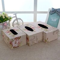 T-ZJHC Home Tissue Box Living Room Creative, Light Pink Phoenix, Medium (20 12 8.5CM)