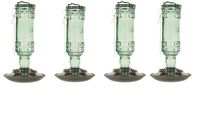 Perky-Pet 8119-2 Antique Bottle Hummingbird Feeder (Green Bottle 4-Pack)