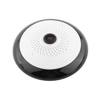 Smart Camera 360° Panoramic View Angle 2MP HD 1080P Smart WiFi Home Security Wireless IP Camera with IR Night Vision/2-way Audio/Motion Detection (US Plug)