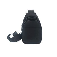 Large Odor Proof Black Chest Bag, Polyester 8.6"x5.9"x2.8" Dog Tested Smell Proof Bag for Travel, Water Resistant Chest Odor Proof Bag to Keep Herbs and Consumable Goods Fresh