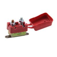 ZOOKOTO 12V 50A Auto Circuit Breaker Automatic Reset Fuse Stud Bolt with Plastic Cover 50 Amp