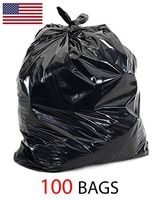 45-50 Gallon 1.5 mil, Strong Trash Bags, MADE IN USA, Low Density, 37 X 43 1.5mil (100)