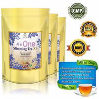 All in One Weight Loss Tea - Detox and Cleanse - Appetite Suppressant, Energy Booster, and Colon Cleanser. 3 Packs