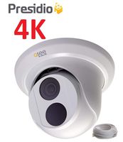 Q-See 4K 8MP Presidio Bastion Dome Camera with Color Night Vision Ultra HD IP Surveillance with H.265+ and IVA, VCA (BA4KD1.1)