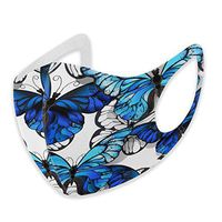 Mouth Masks for Dust Protection Anti Face Mask Washable Earloop Mask Blue Butterfly