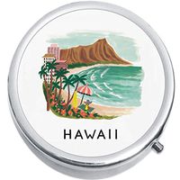 Hawaii Medicine Vitamin Compact Pill Box