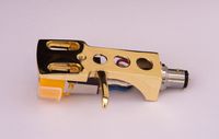 Gold plated Headshell, mount with cartridge and stylus, needle for Technics SL 1000, SL 1100, SL 1200, SL 1210, SL 1300, SL 1301, SL 1310, SL 1350, SL 1400, SL 1401, SL 1410, - MADE IN ENGLAND