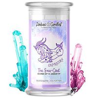 Capricorn | Zodiac Star Signs Jewelry Candle 21oz | Surprise Prize Valued at $15 - $7,500 Inside | Choose From 30+ Scents | Smoky Mountains Cabin | Bracelet