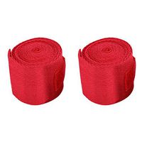 Boxing Hand Wraps, Cotton Bandage Hand Protector Accessory For Kickboxing, Martial Arts (Red)