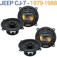 Compatible with Jeep CJ-7 1979-1988 OEM Speaker Replacement Harmony Upgrade (2) R5 Package